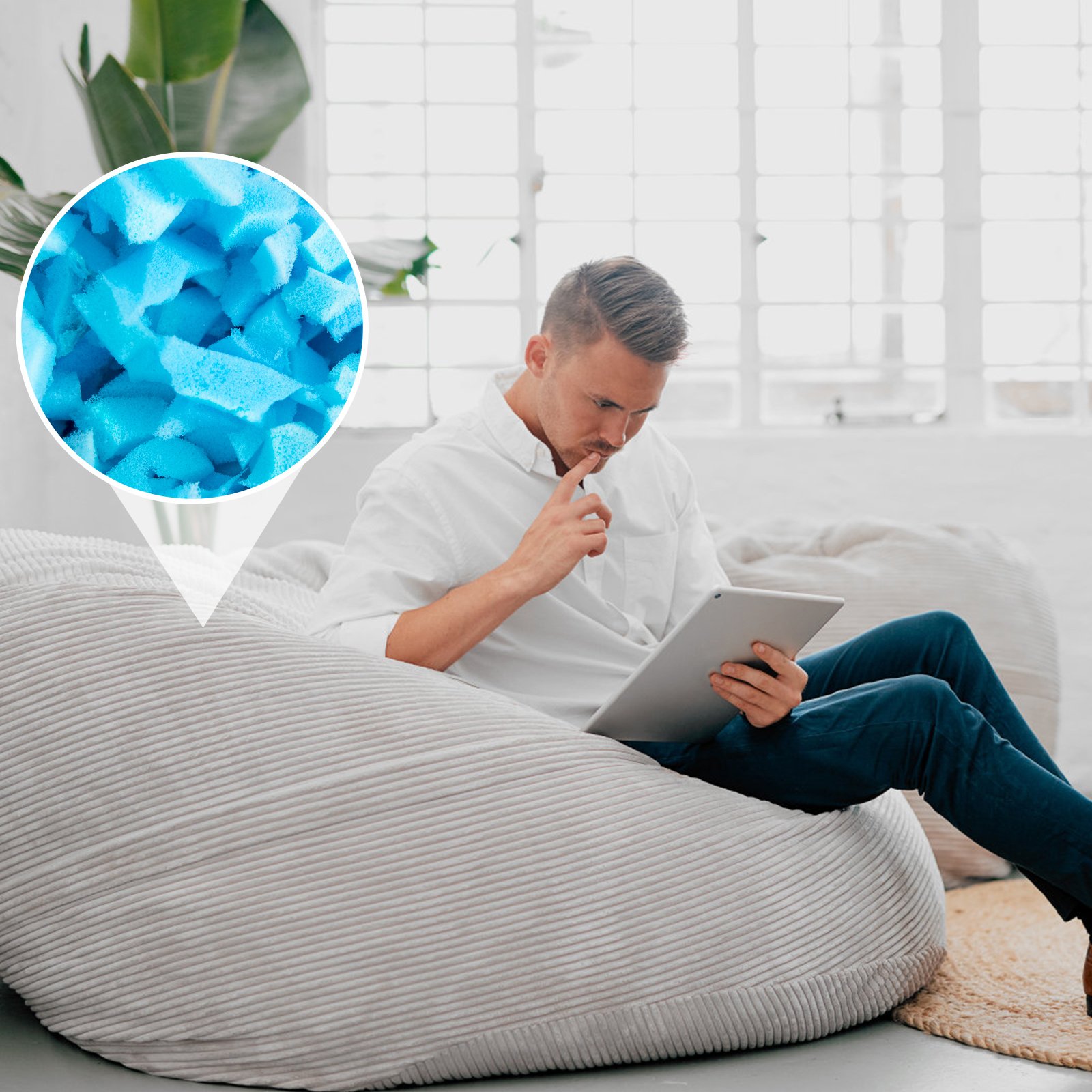 Polystyrene Beans Walmart Bean Bag Chair Filler ACEssentials